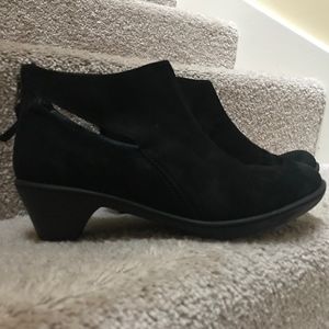 Dansko Bonita black suede booties